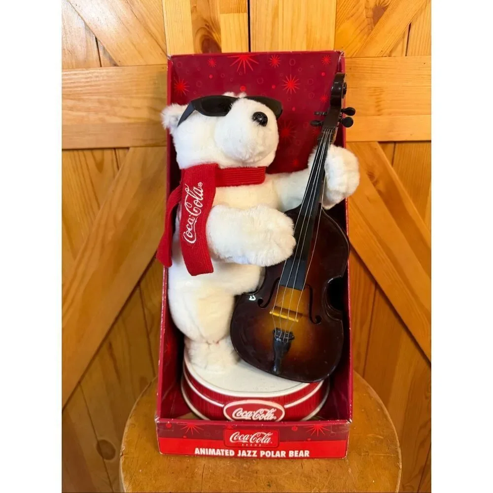 Vintage Coca-Cola Animated Jazz Polar Bear 14” READ DESCRIPTION (6571)